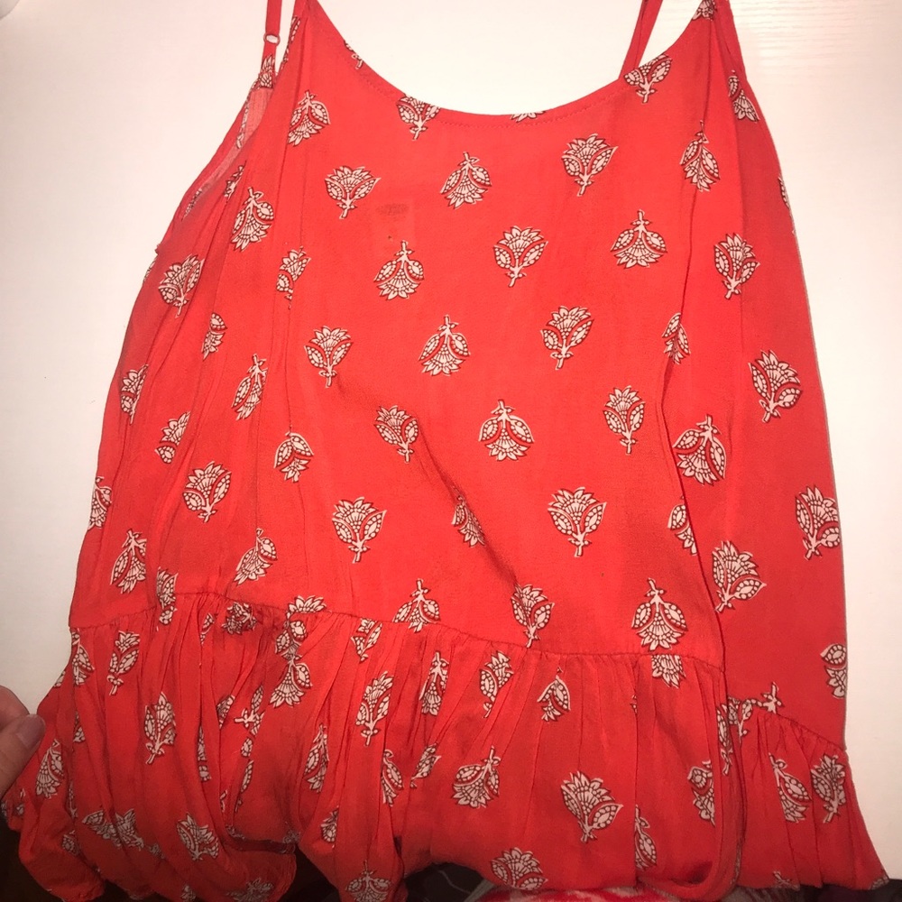 Orange pattern tank top - Picture 3 of 4